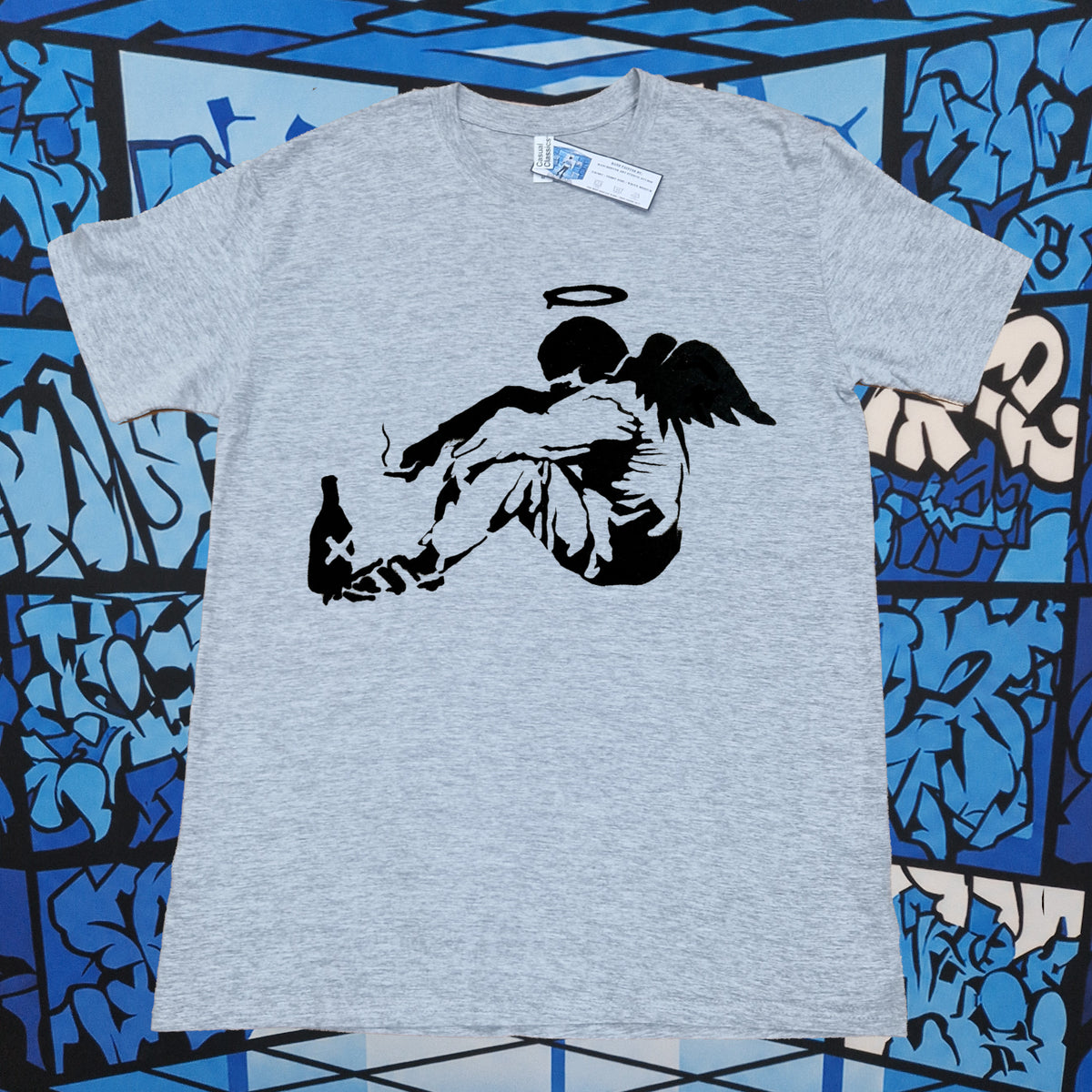Banksy Fallen Angel T-Shirt (Light)