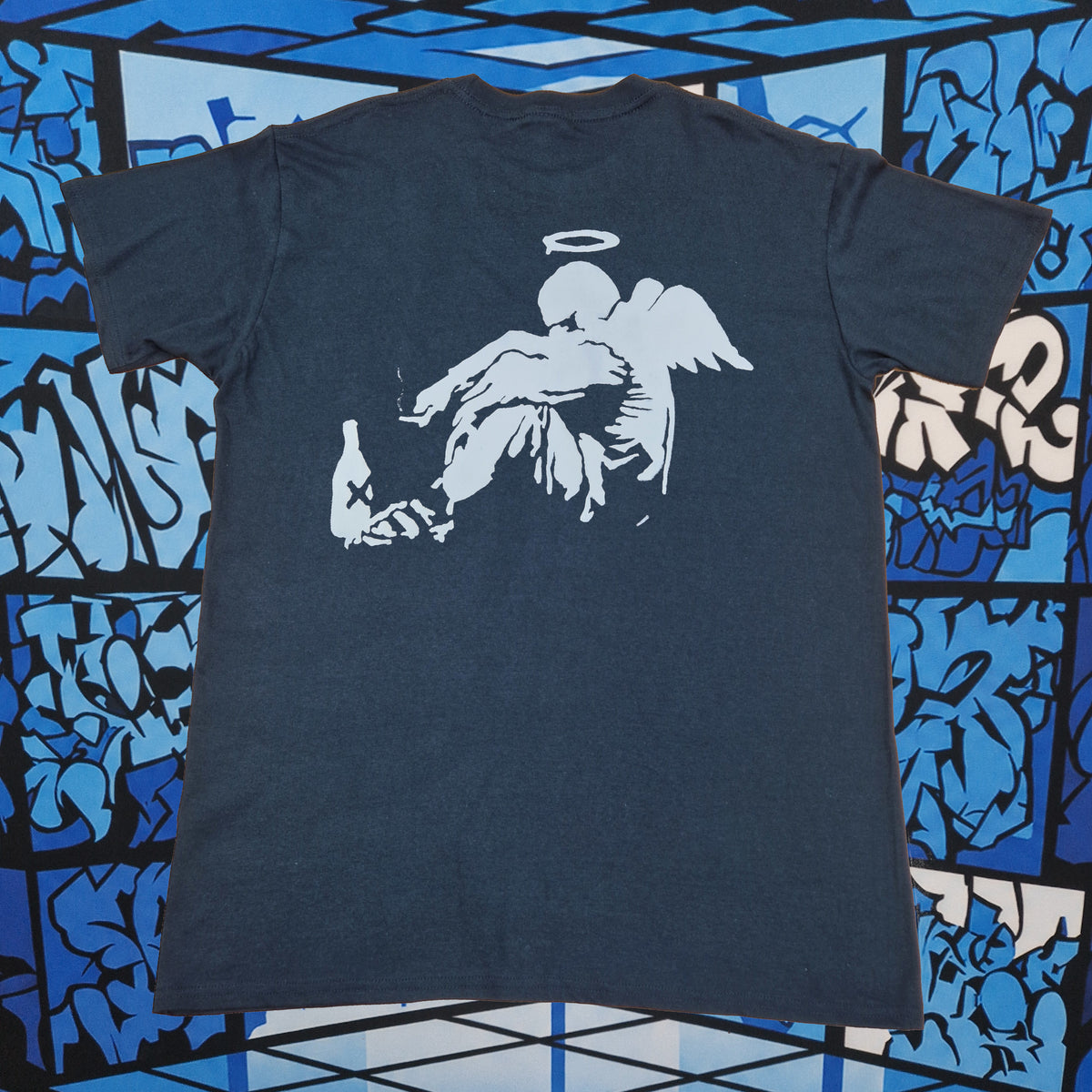 Banksy Fallen Angel T-Shirt (Dark)