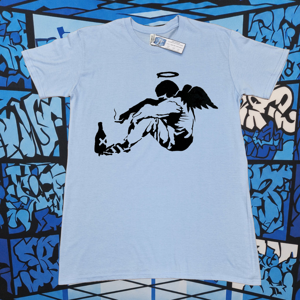Banksy Fallen Angel T-Shirt (Light)