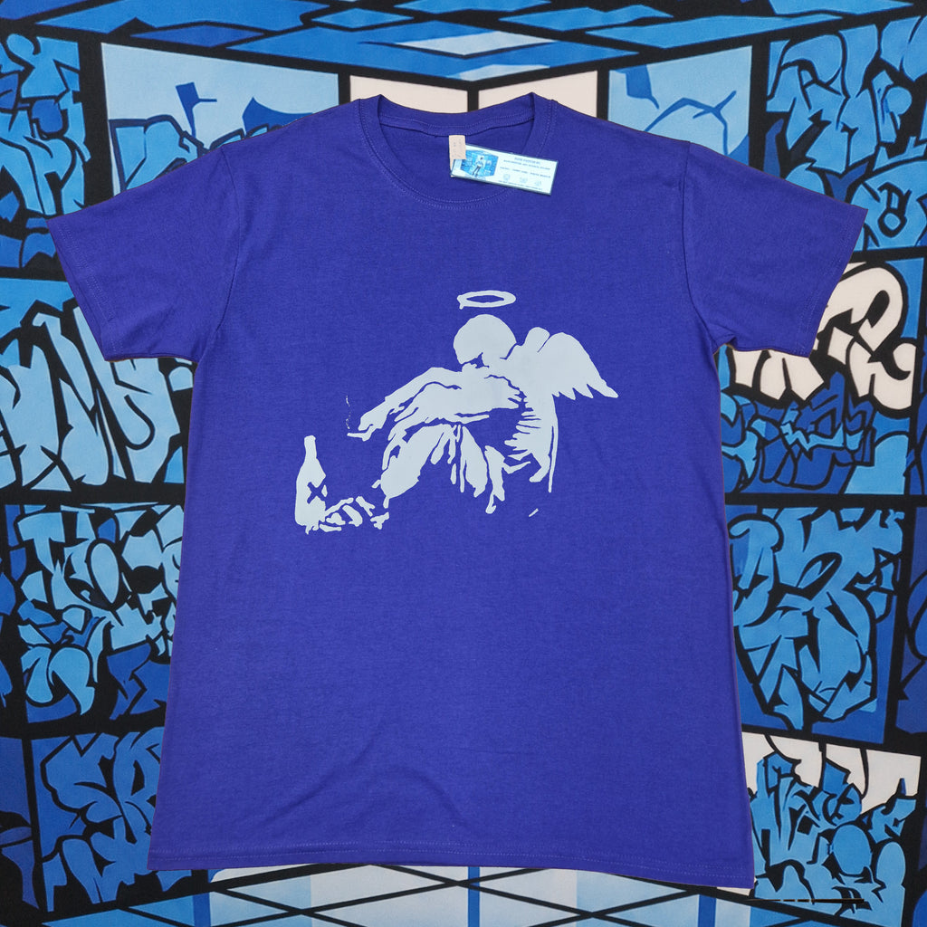 Banksy Fallen Angel T-Shirt (Dark)