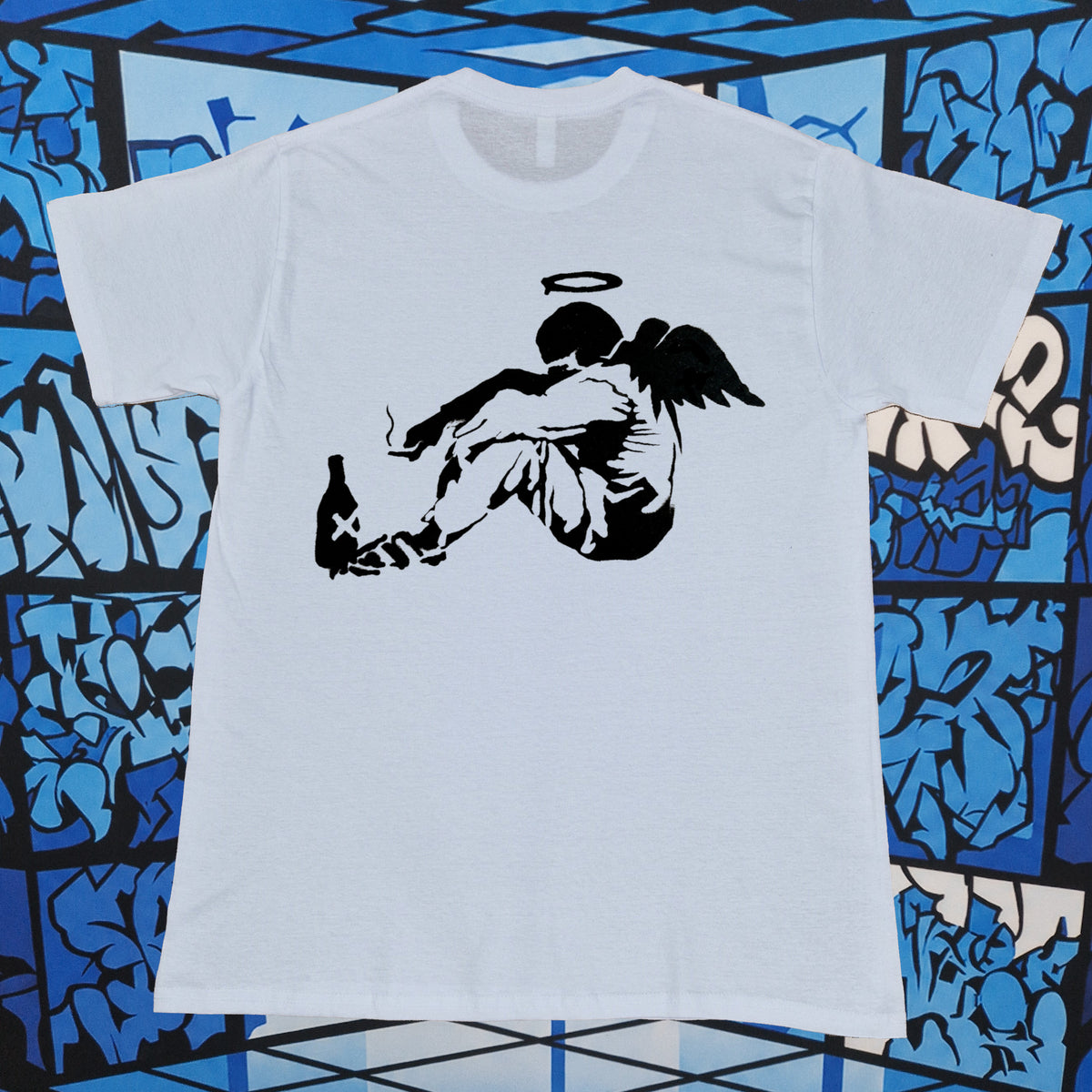 Banksy Fallen Angel T-Shirt (Light)