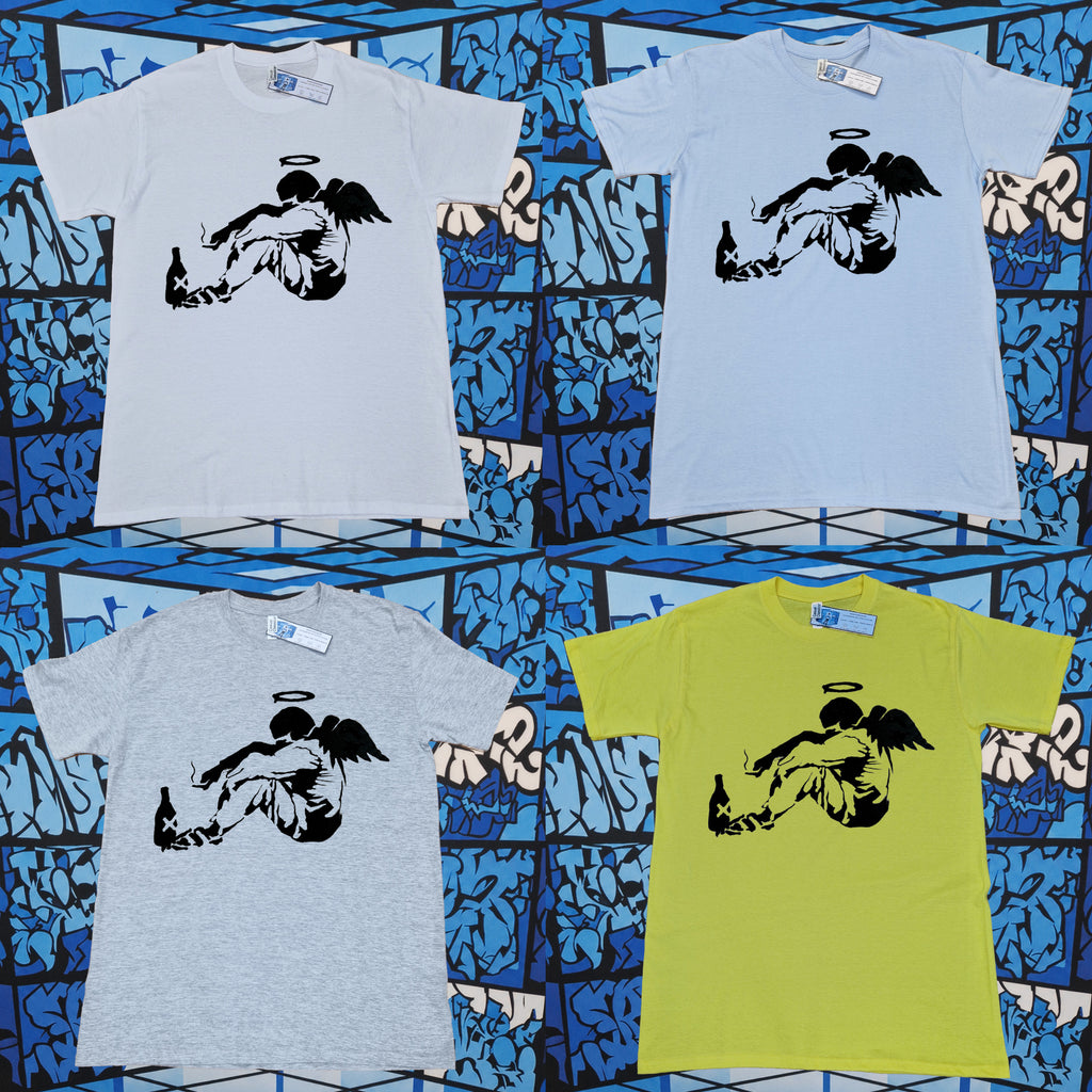 Banksy Fallen Angel T-Shirt (Light)