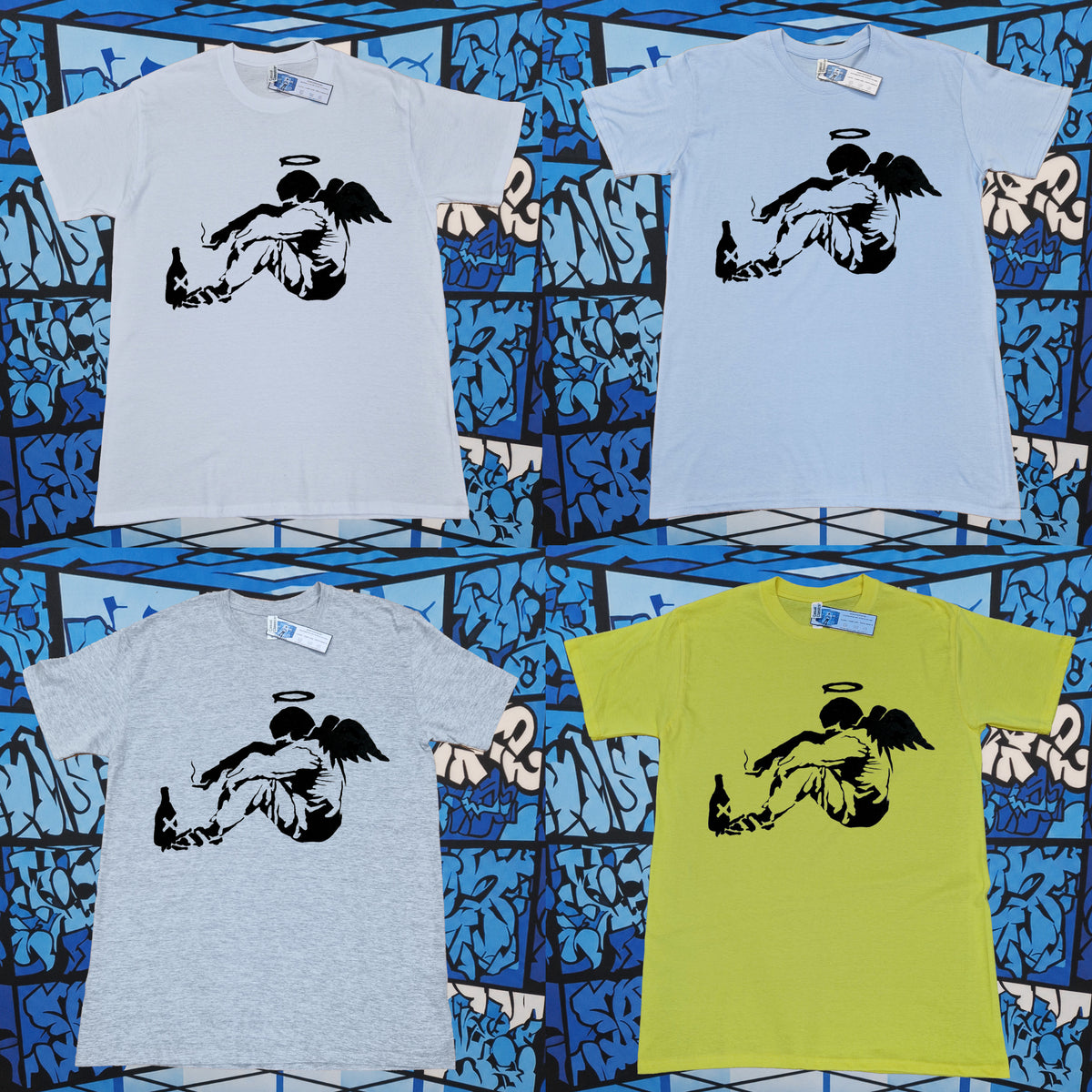 Banksy Fallen Angel T-Shirt (Light)