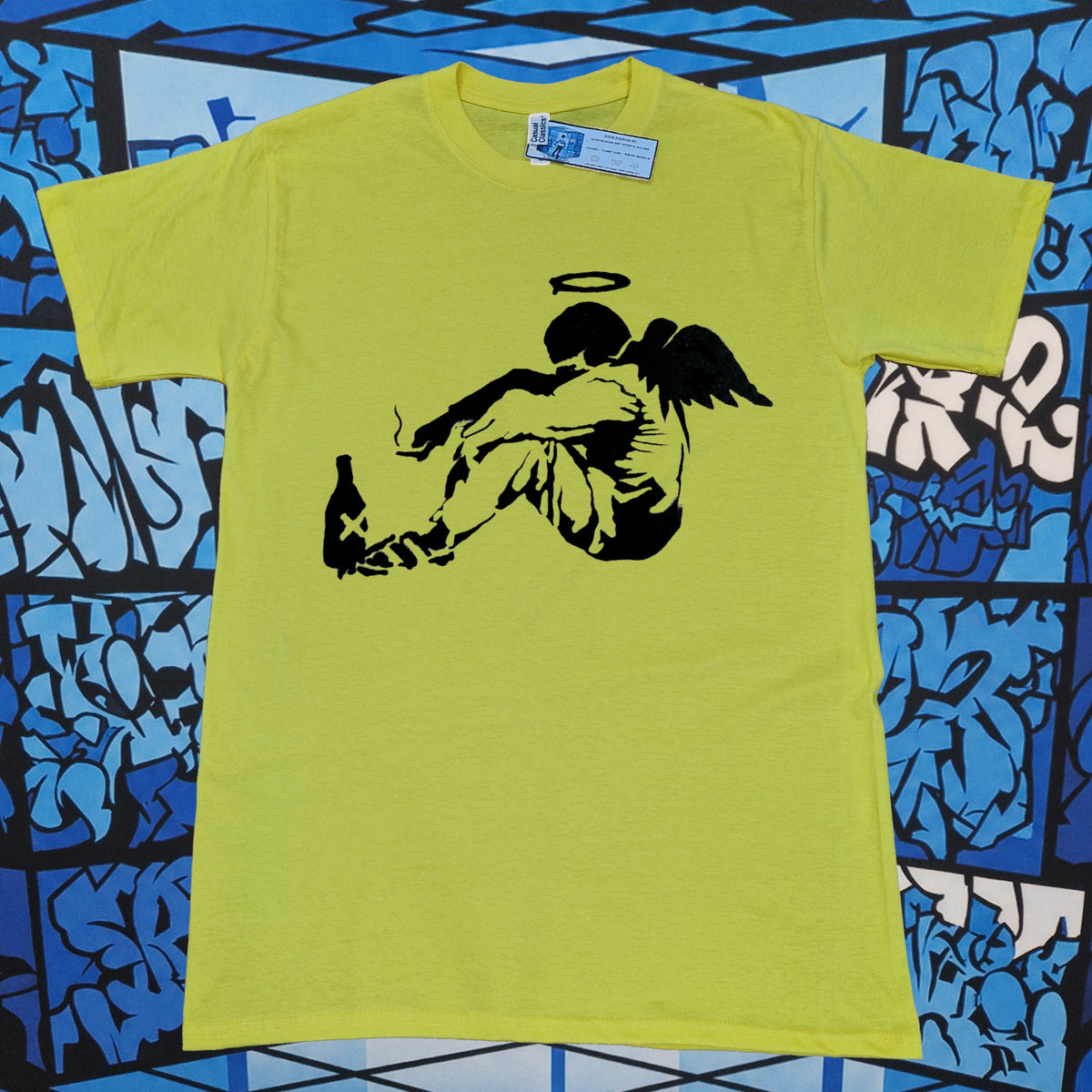 Banksy Fallen Angel T-Shirt (Light)