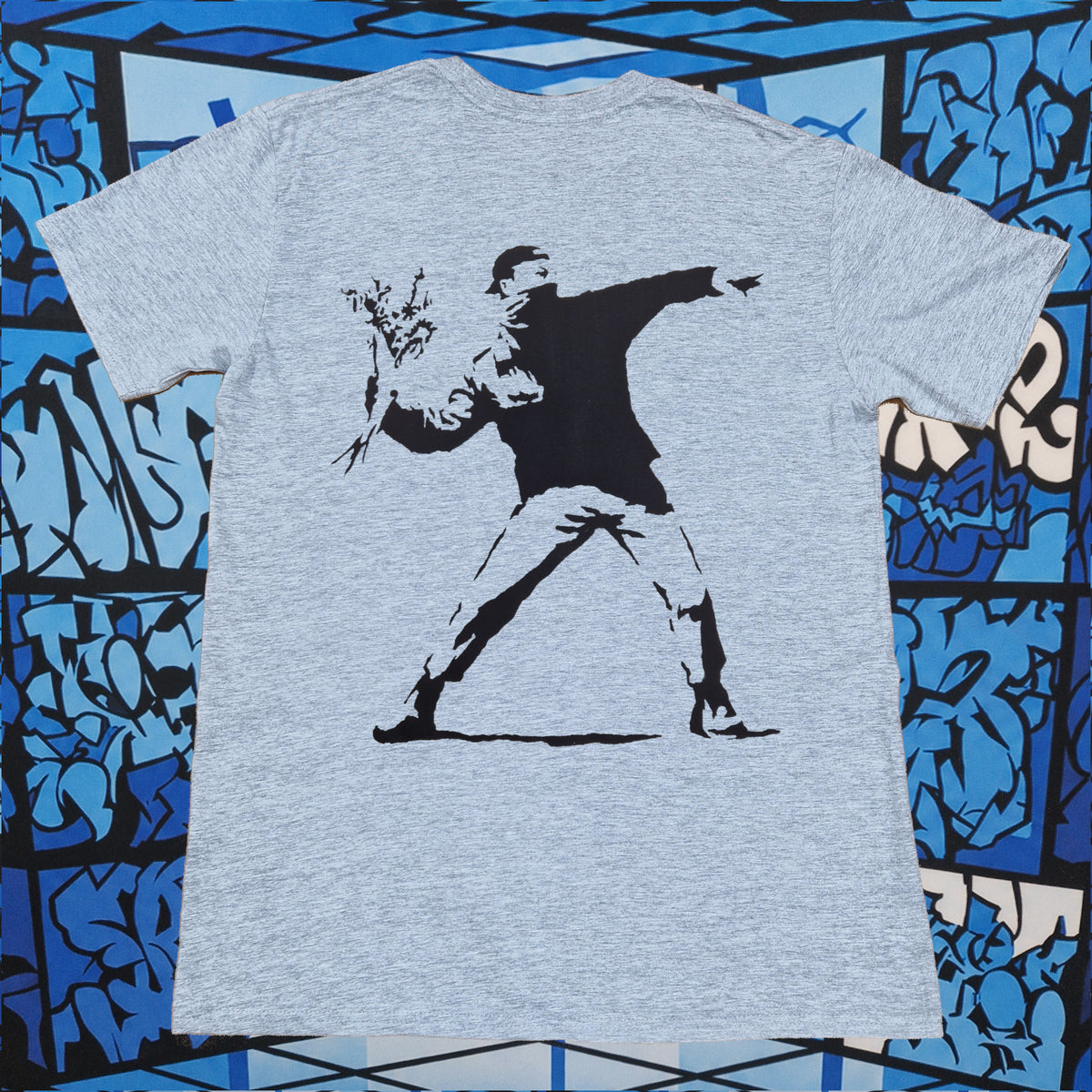 Banksy Flower Thrower T-Shirt