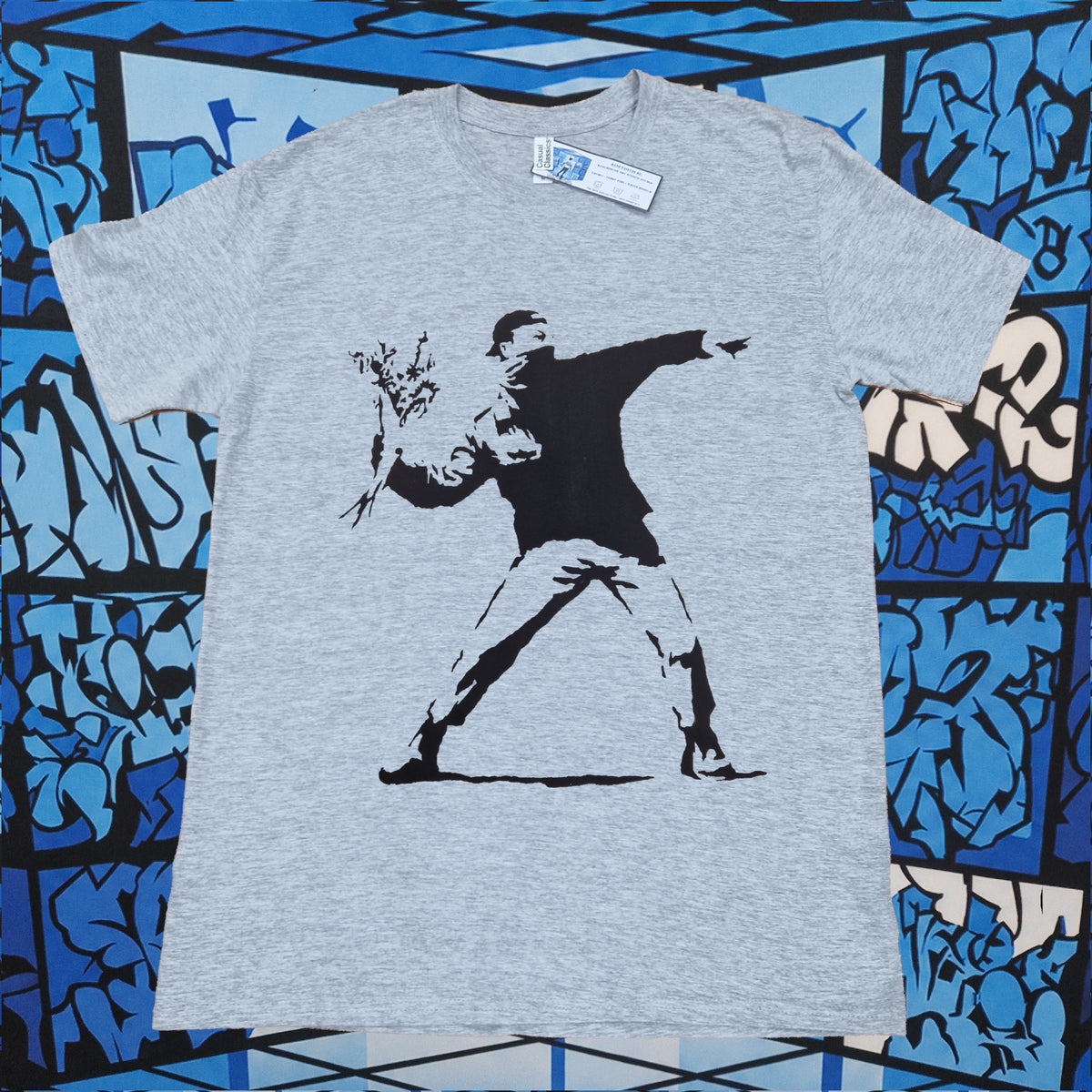 Banksy Flower Thrower T-Shirt