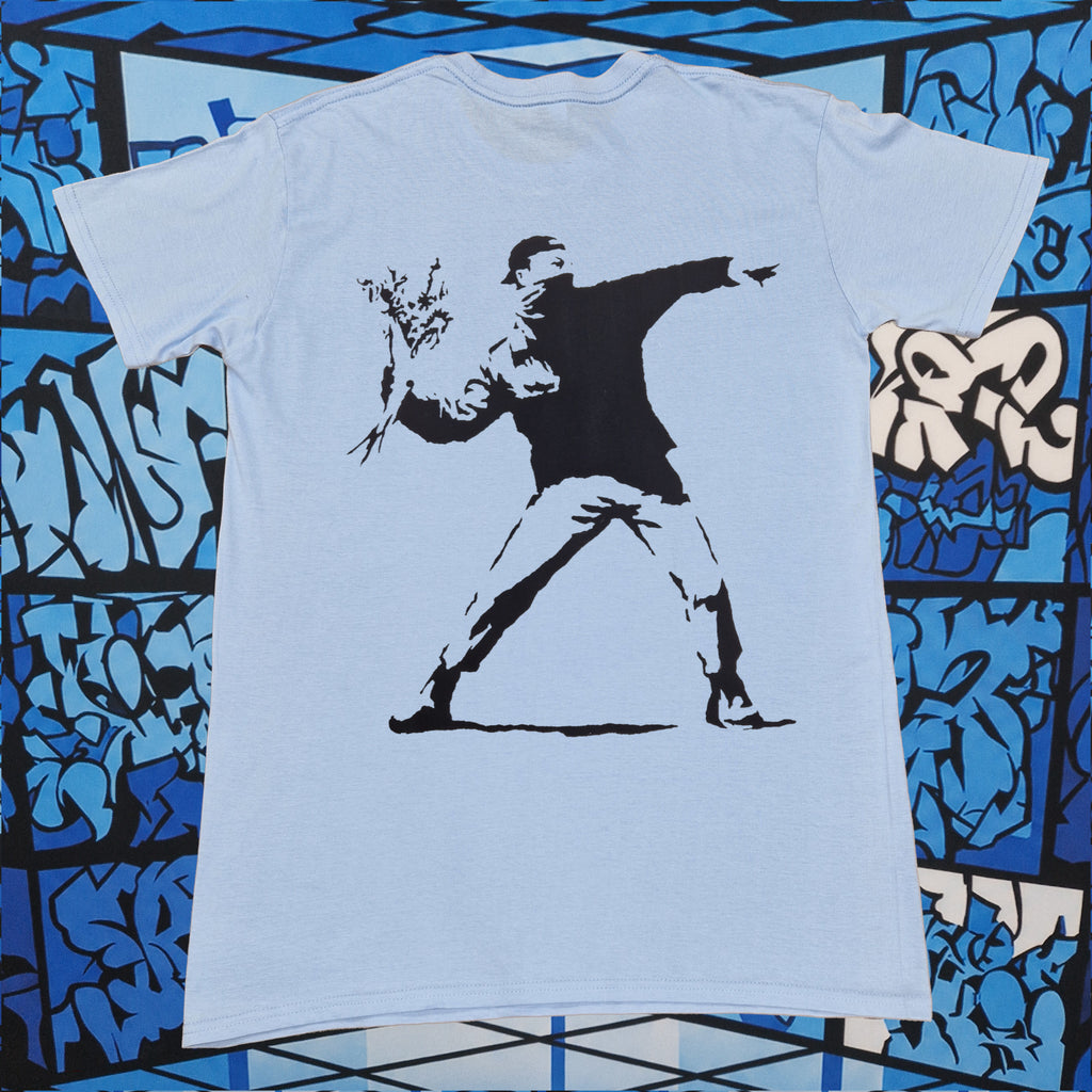 Banksy Flower Thrower T-Shirt