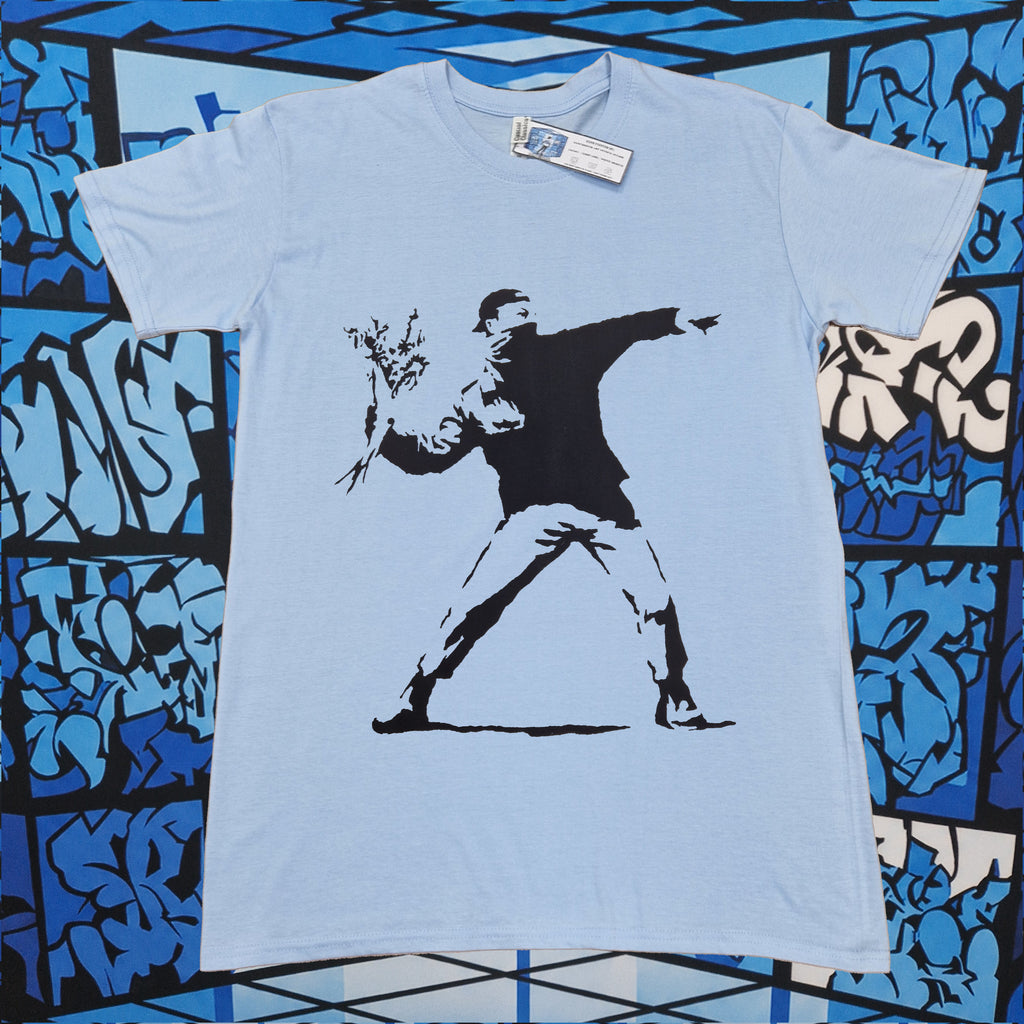 Banksy Flower Thrower T-Shirt