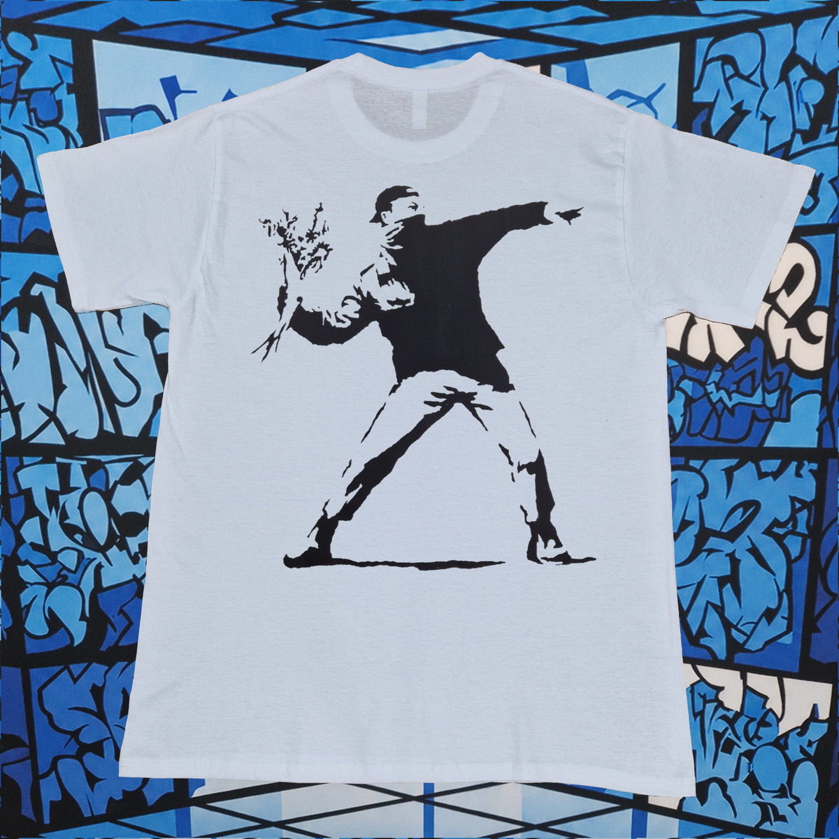 Banksy Flower Thrower T-Shirt
