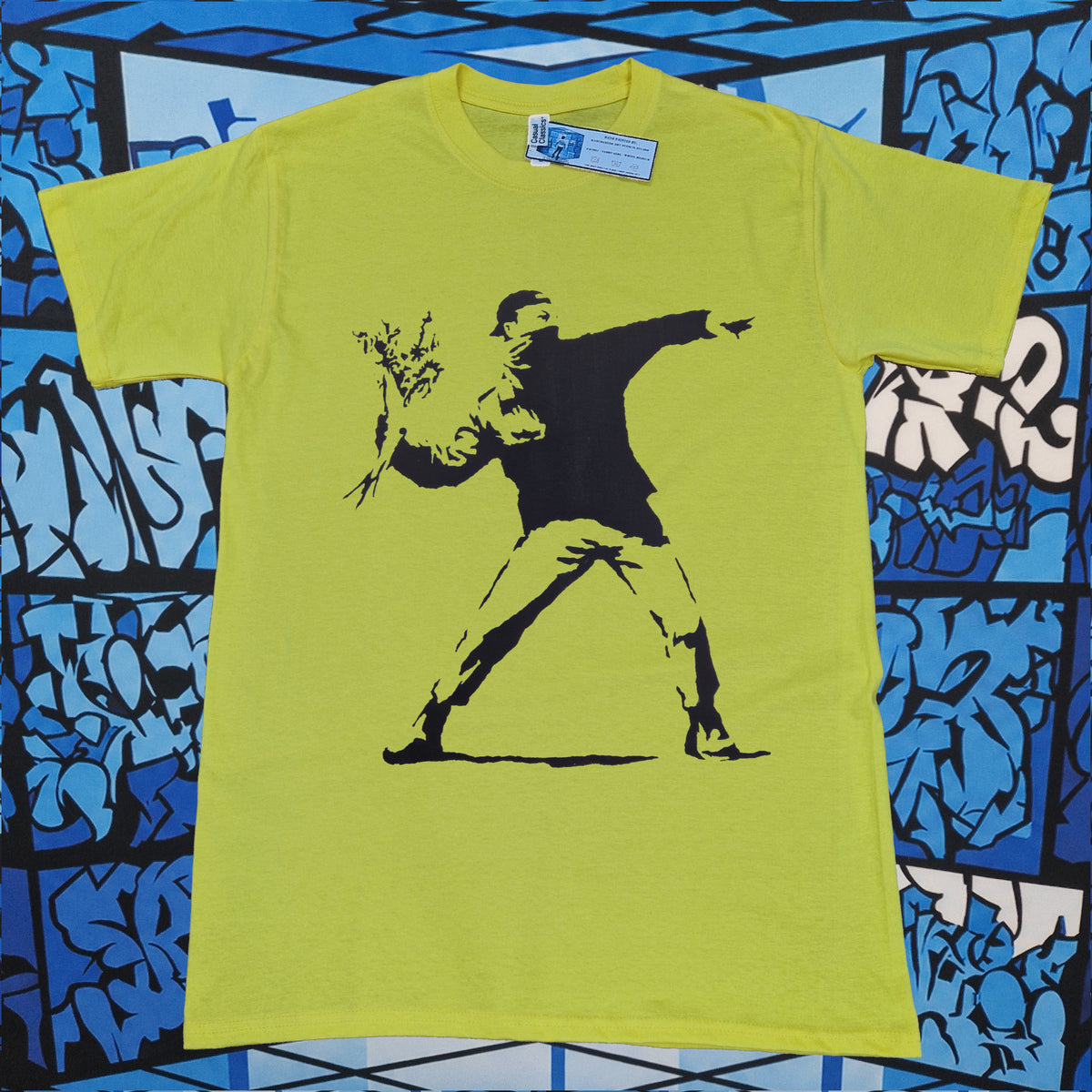 Banksy Flower Thrower T-Shirt