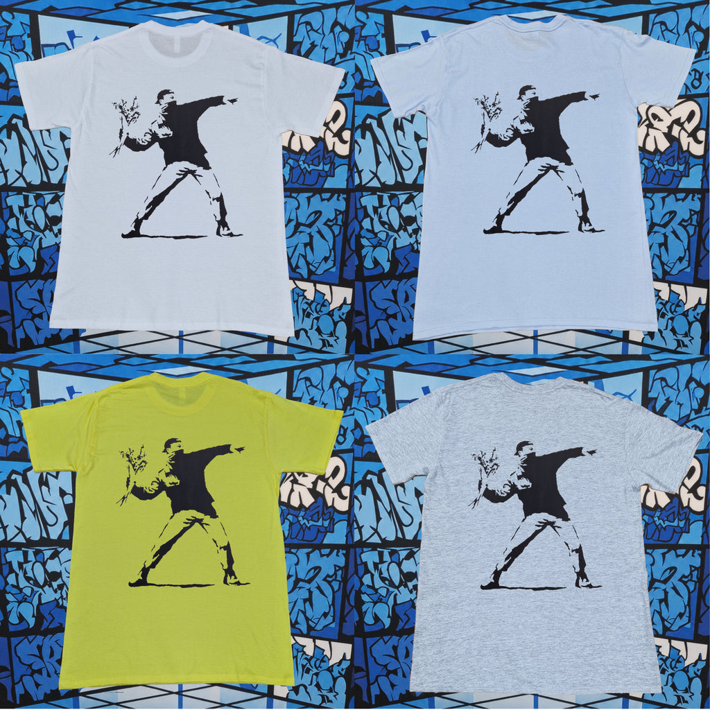 Banksy Flower Thrower T-Shirt