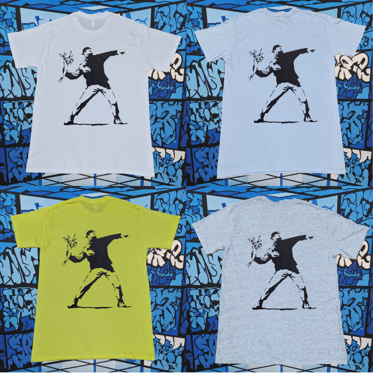 Banksy Flower Thrower T-Shirt