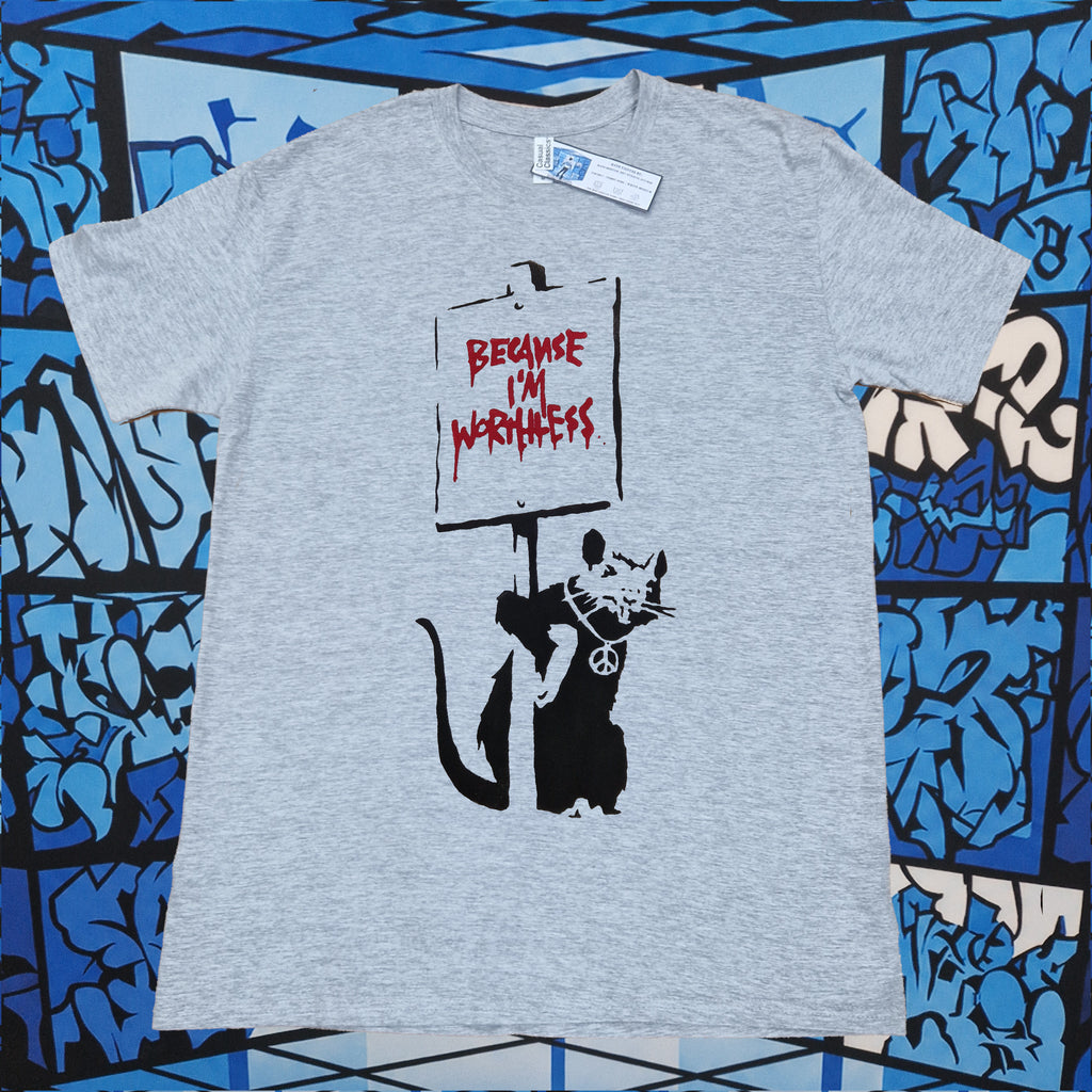Banksy Worthless Rat T-Shirt