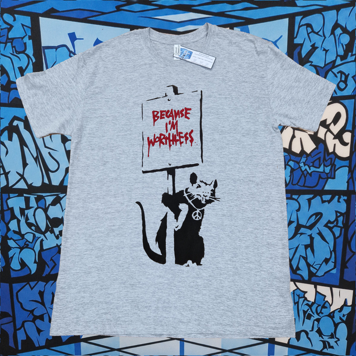 Banksy Worthless Rat T-Shirt