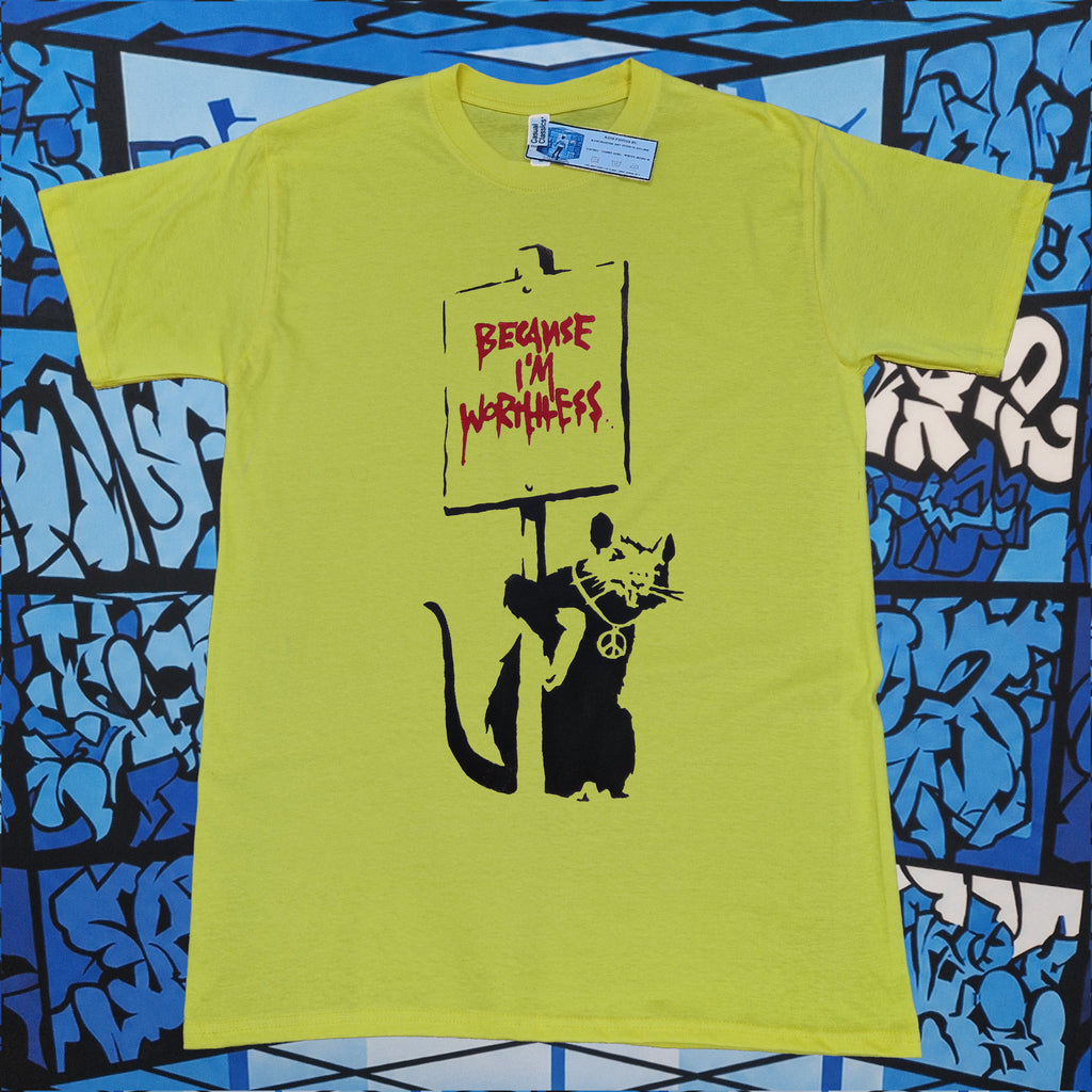 Banksy Worthless Rat T-Shirt