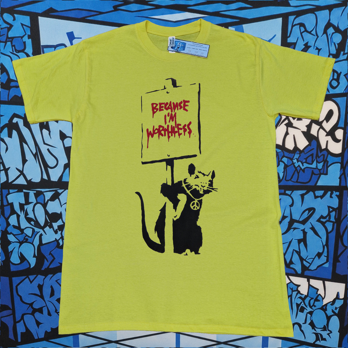 Banksy Worthless Rat T-Shirt