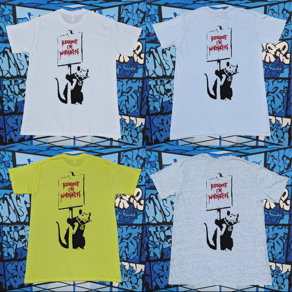 Banksy Worthless Rat T-Shirt