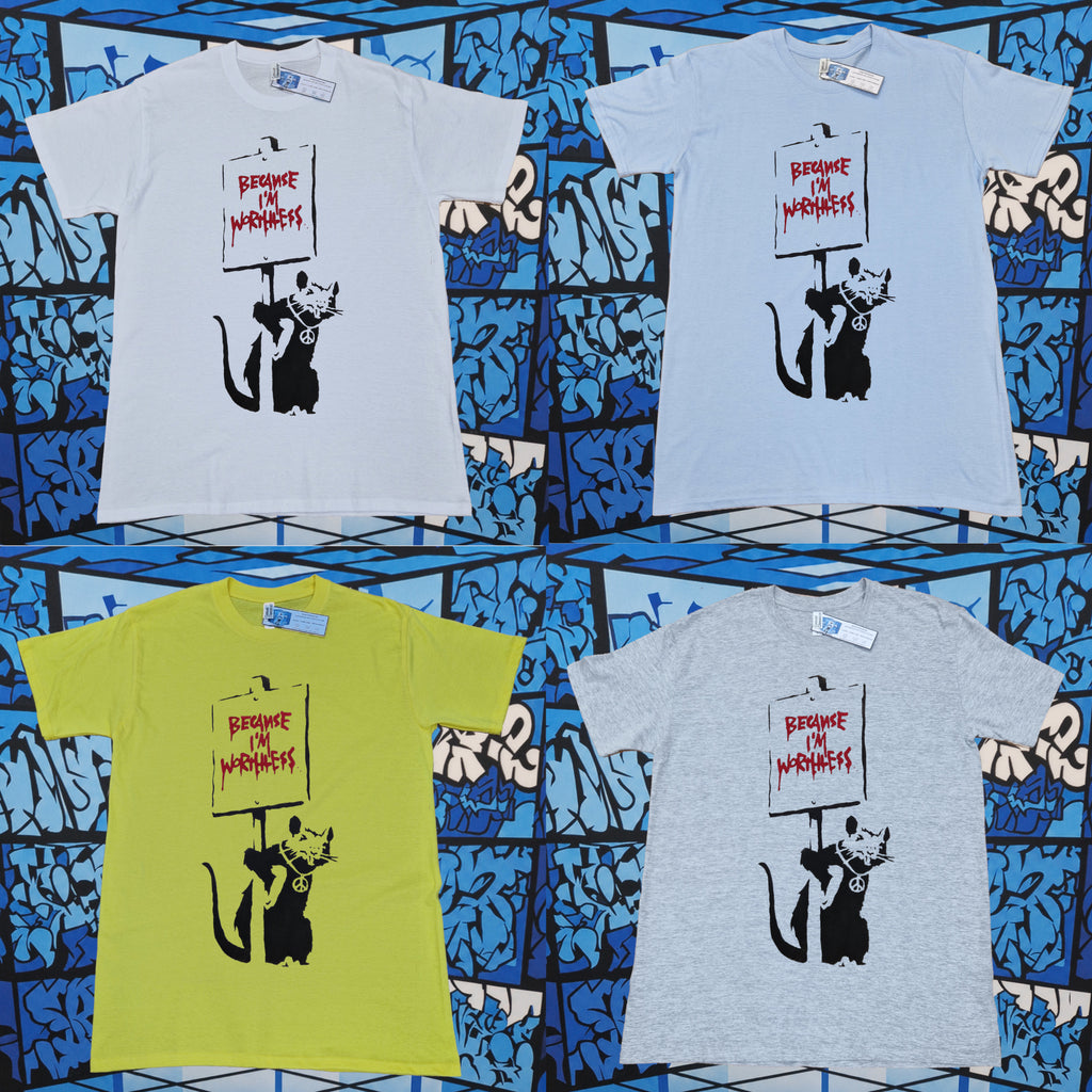 Banksy Worthless Rat T-Shirt