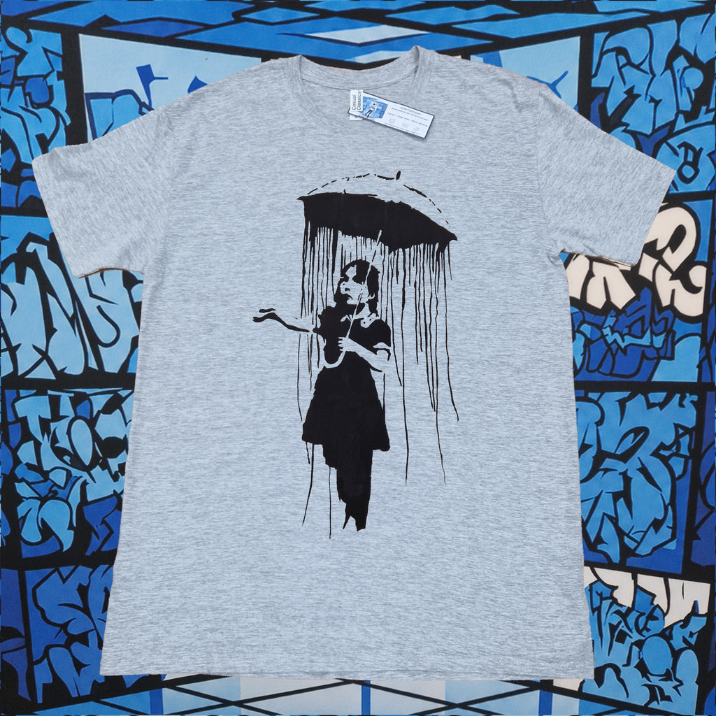 Banksy Nola Umbrella Girl T-Shirt