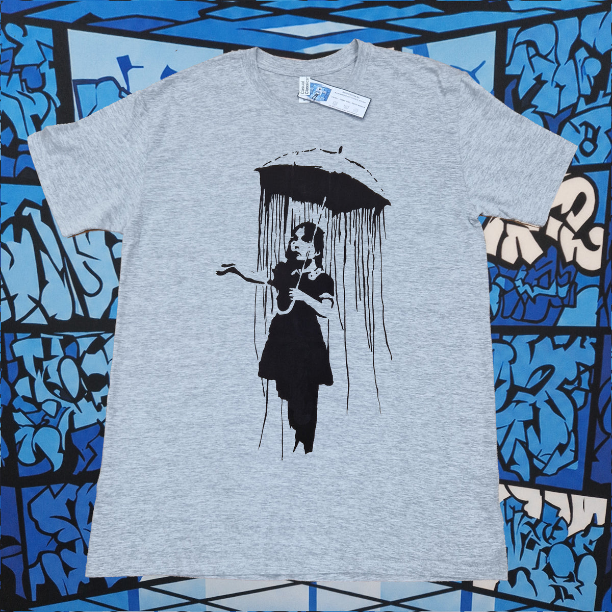 Banksy Nola Umbrella Girl T-Shirt