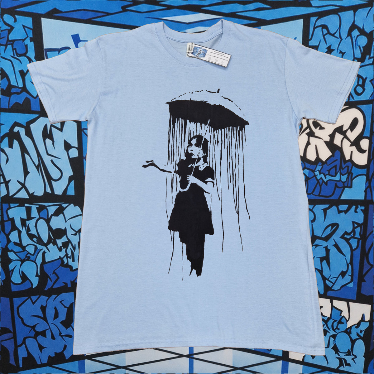 Banksy Nola Umbrella Girl T-Shirt