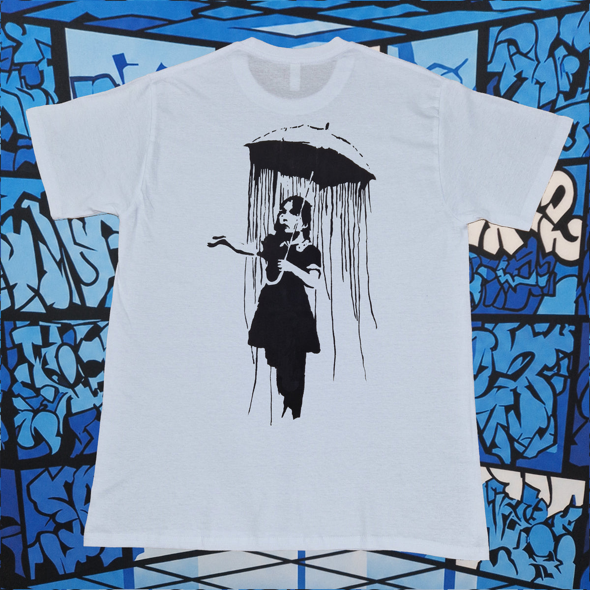 Banksy Nola Umbrella Girl T-Shirt