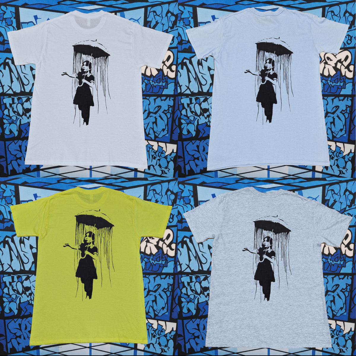 Banksy Nola Umbrella Girl T-Shirt